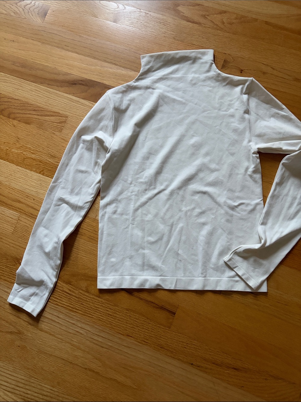 Ann Taylor Ivory Stretch Turtleneck Top